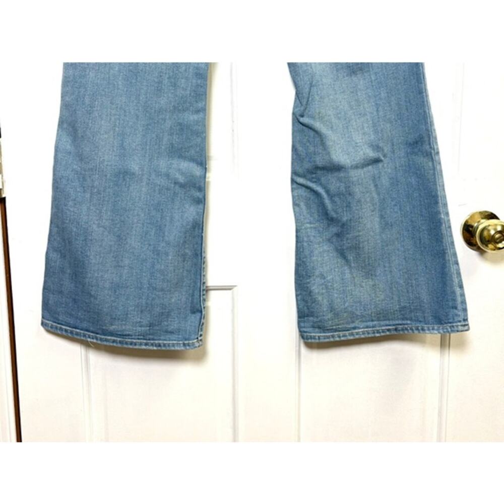 American Eagle Kick Boot Jeans Size 16 Short Blue Light Wash Stretch Denim - Picture 7 of 11